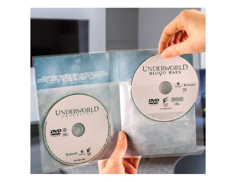 Tarifold DJOIS by Tarifold - DVD Sleeves - Durable DVD Storage & Protection - 120 Micron Orange Peel Polypropylene - 50 Sleeves - 100 Unit Capacity Space for Cover/Booklet - Made in Denmark - Image 2